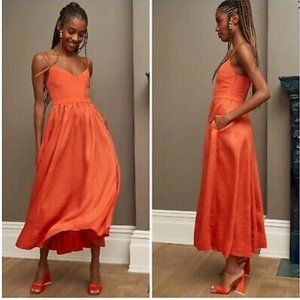 La Ligne Orange Maxi Dress
